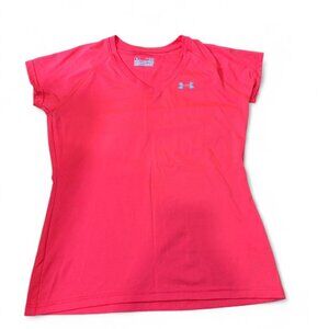 Under Armour Women's Pink and Red T-shirt